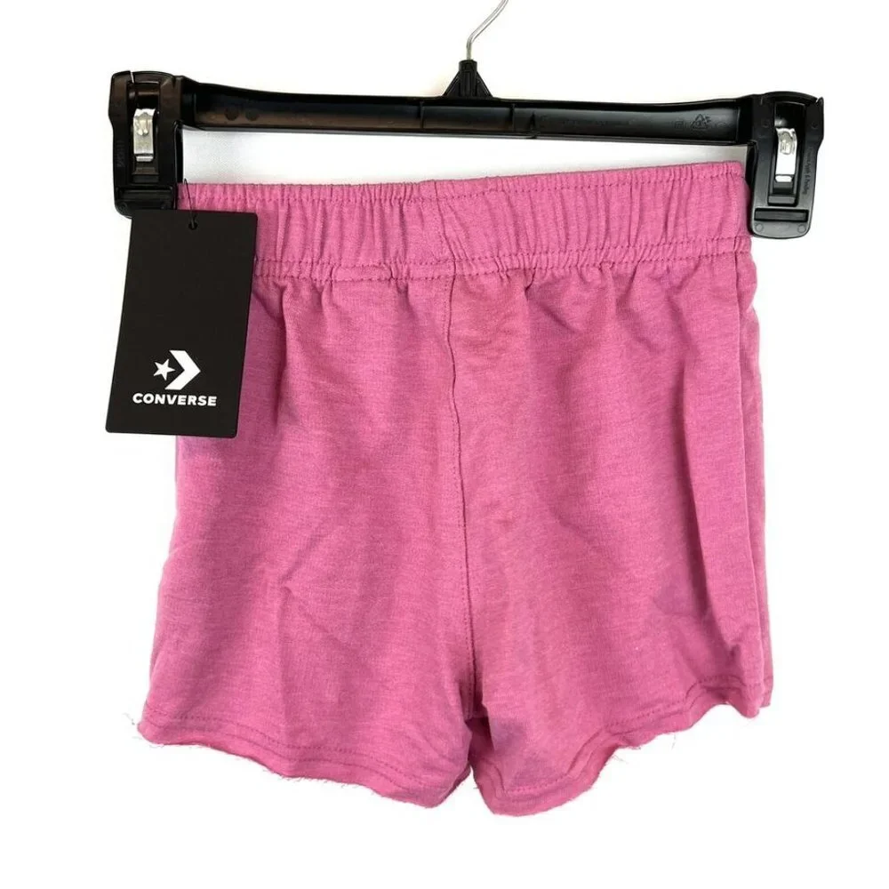 Converse Girl’s Pink Raw Edge Shorts Size 6x